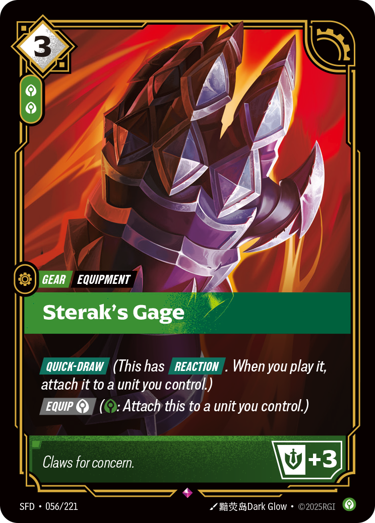 Sterak's Gage - SFD 056/221 Chinese Version