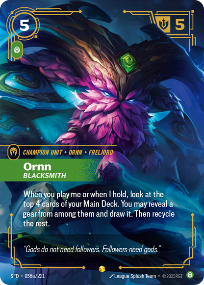 Ornn - SFD 058a/221 Chinese Version