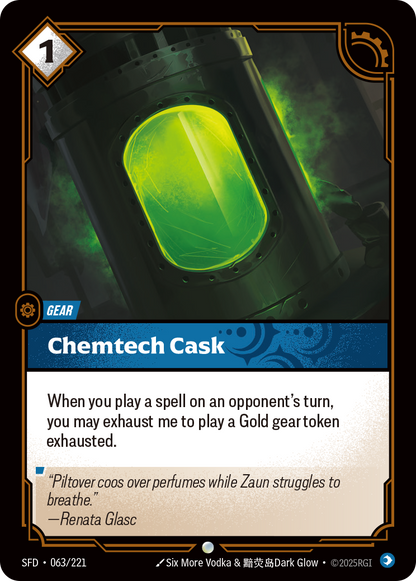 Chemtech Cask - SFD 063/221 Chinese Version