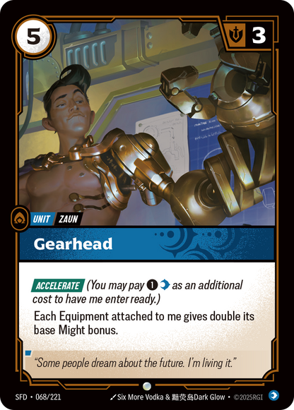 Gearhead - SFD 068/221 Chinese Version
