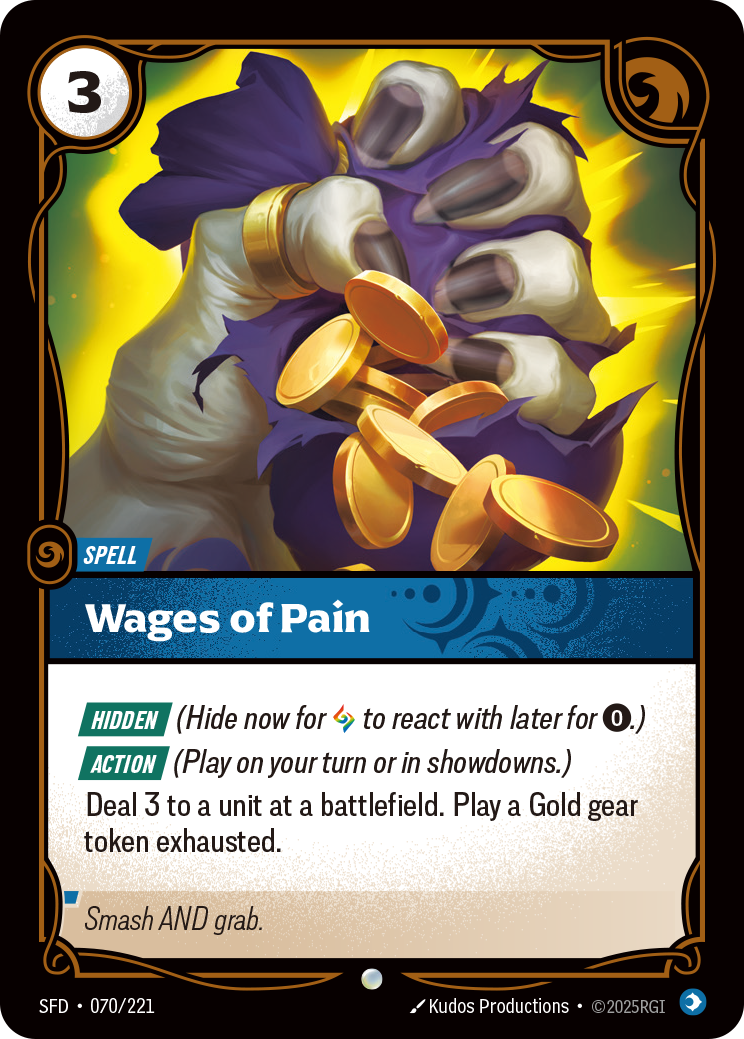 Wages of Pain - SFD 070/221 Chinese Version