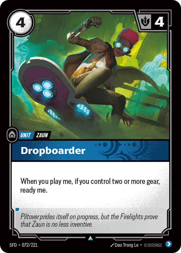 Dropboarder - SFD 072/221 Chinese Version
