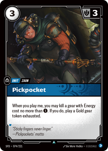 Pickpocket - SFD 074/221 Chinese Version