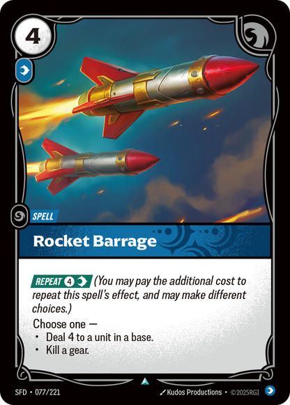 Rocket Barrage - SFD 077/221 Chinese Version