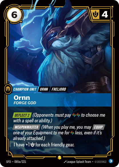 Ornn - SFD 085a/221 Chinese Version