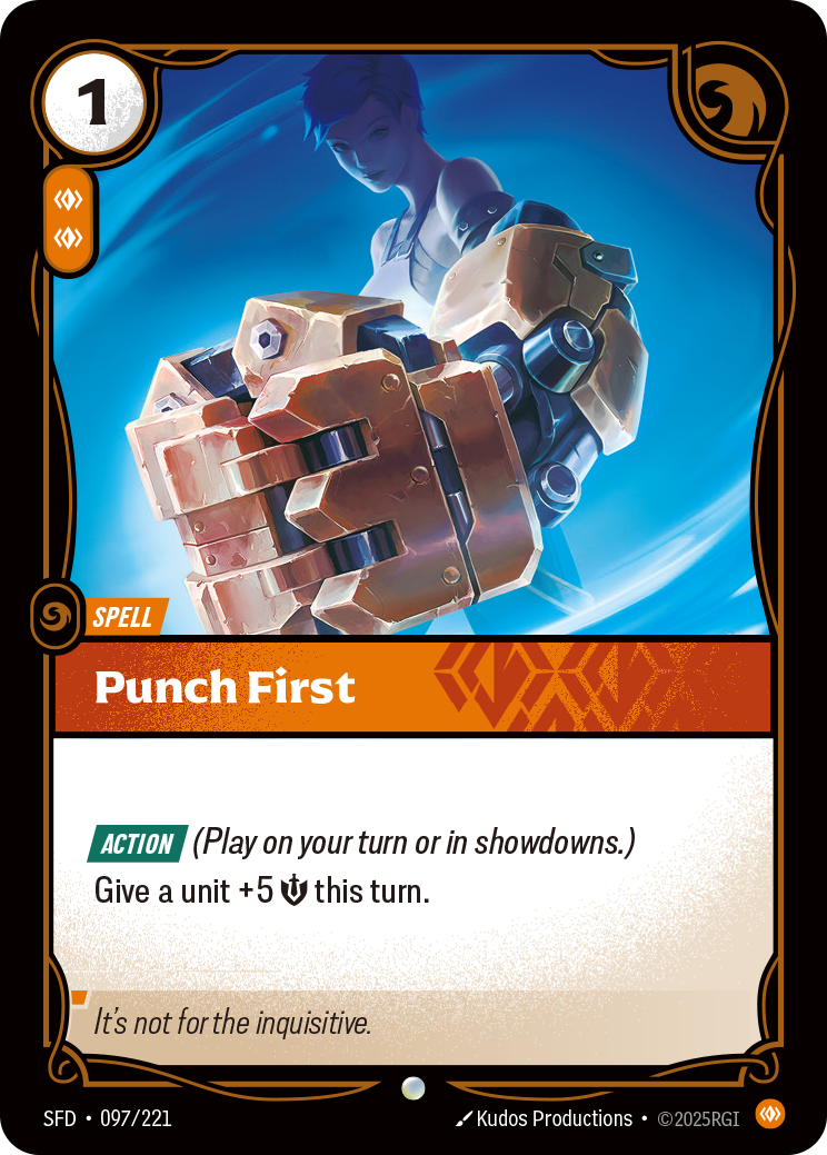 Punch First - SFD 097/221 Chinese Version