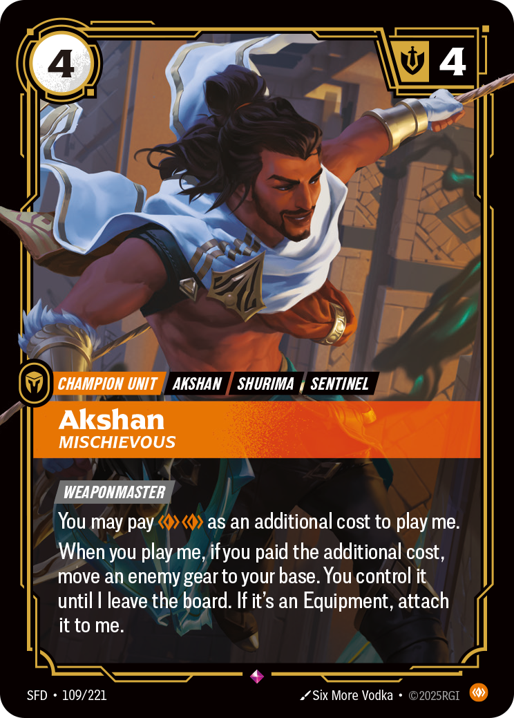 Akshan - SFD 109/221 Chinese Version