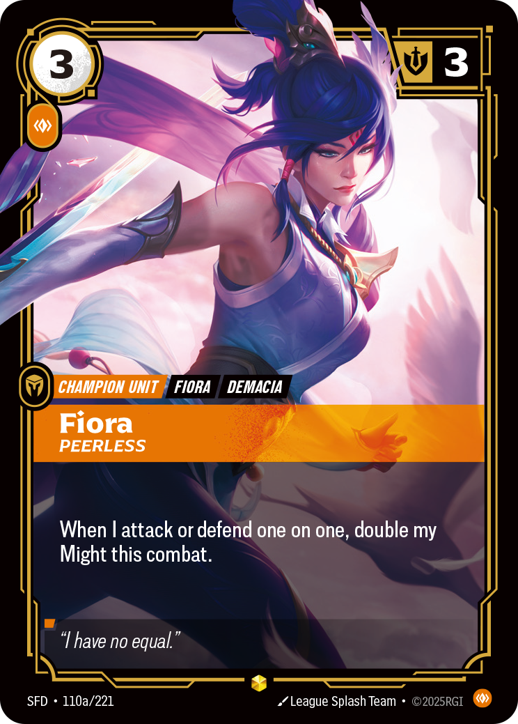 Fiora - SFD 110a/221 Chinese Version