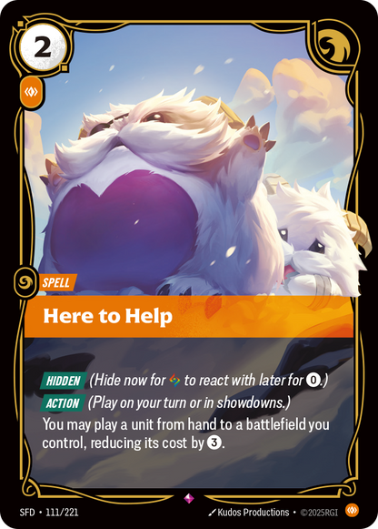 Here to Help - SFD 111/221 Chinese Version
