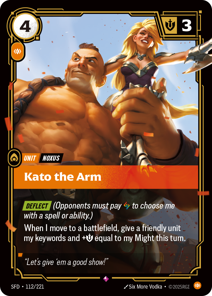Kato the Arm - SFD 112/221 Chinese Version