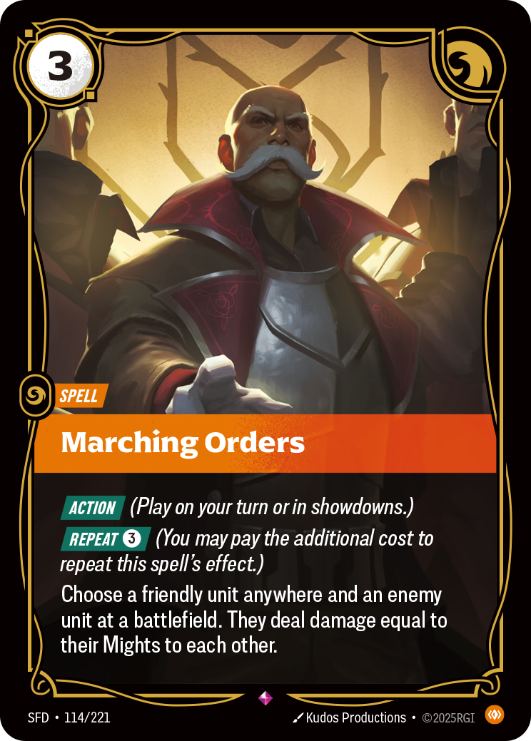 Marching Orders - SFD 114/221 Chinese Version
