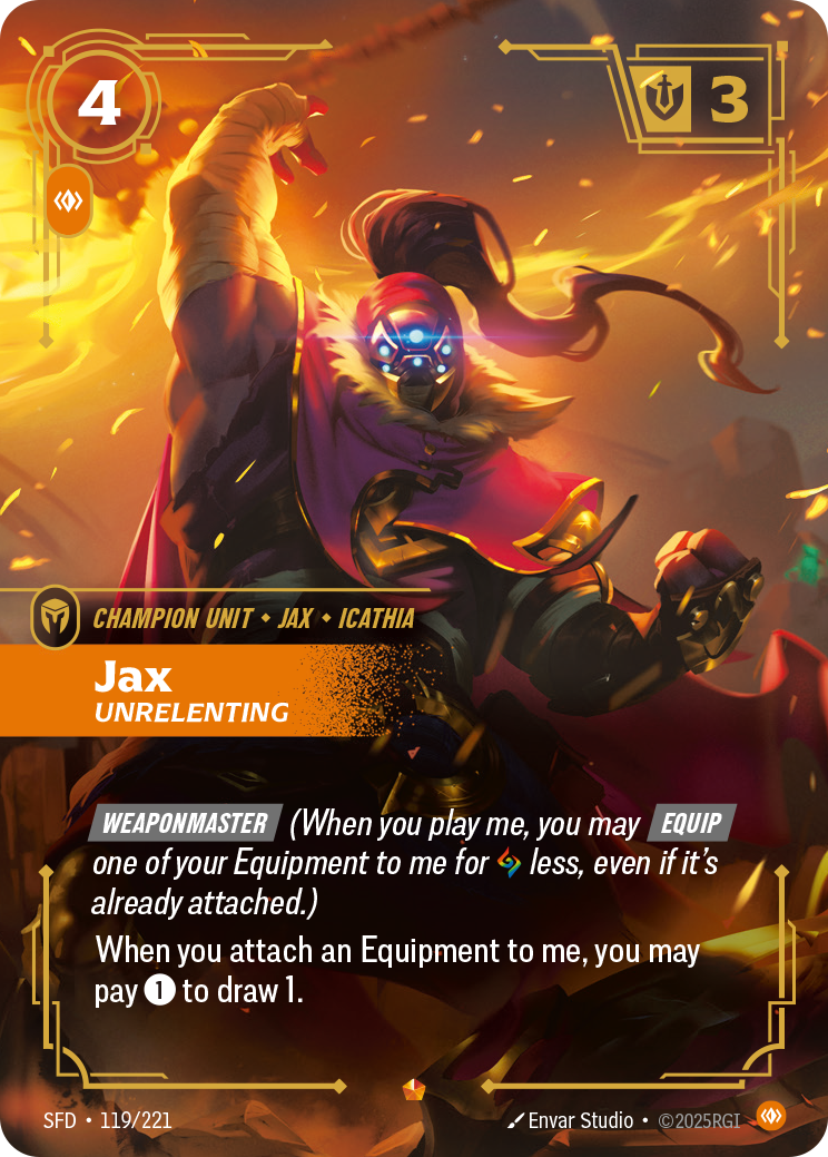 Jax - SFD 119/221 Chinese Version