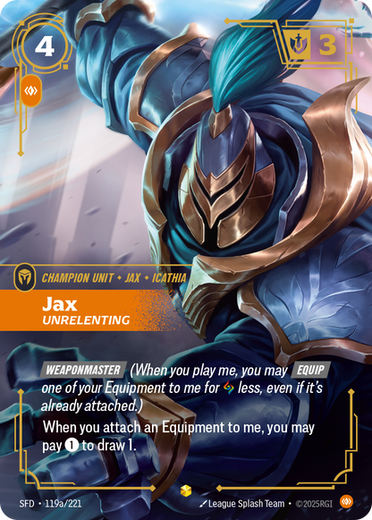 Jax - SFD 119a/221 Chinese Version