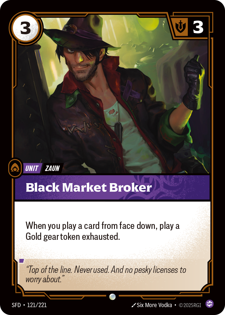 Black Market Broker - SFD 121/221 Chinese Version
