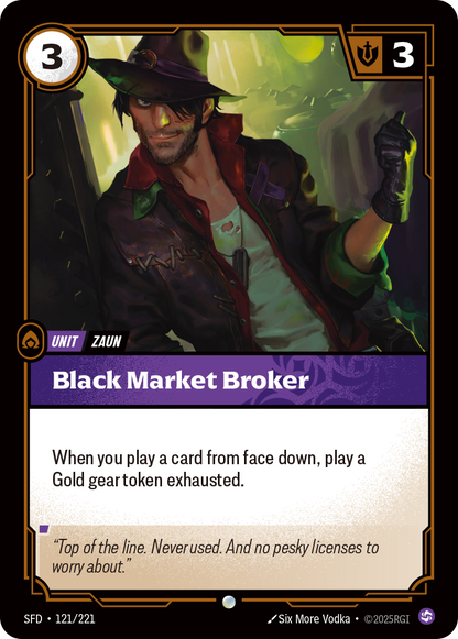 Black Market Broker - SFD 121/221 Chinese Version