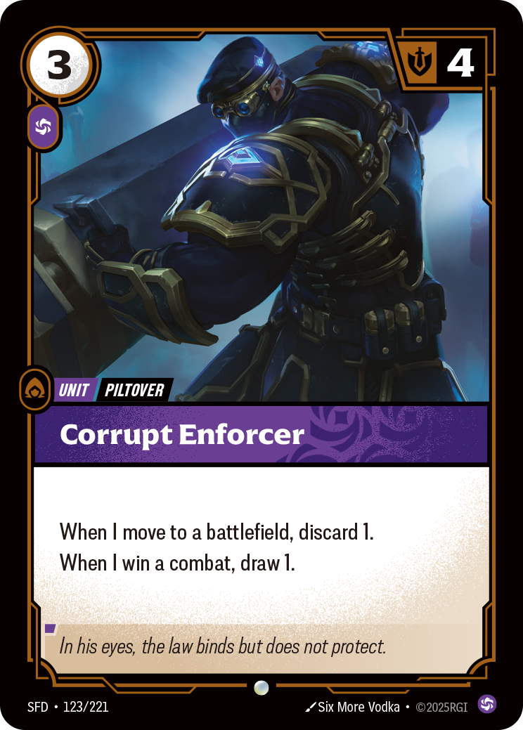 Corrupt Enforcer - SFD 123/221 Chinese Version