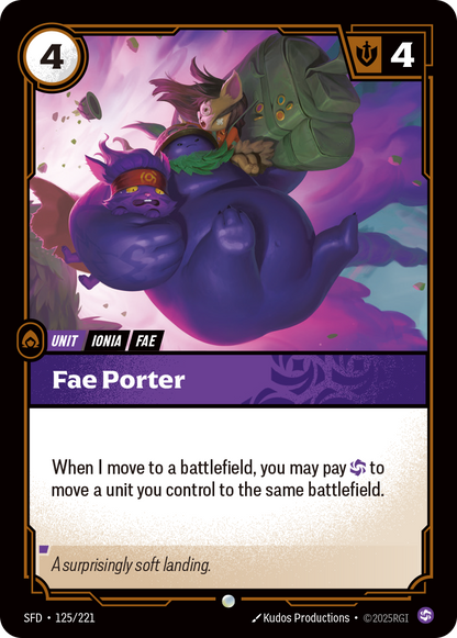 Fae Porter - SFD 125/221 Chinese Version