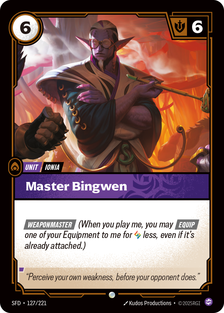 Master Bingwen - SFD 127/221 Chinese Version