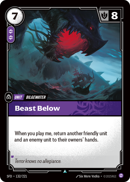 Beast Below - SFD 132/221 Chinese Version