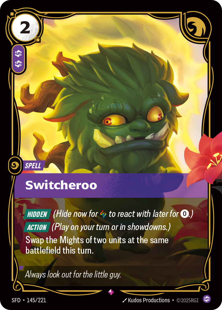 Switcheroo SFD 145/221 Chinese Version