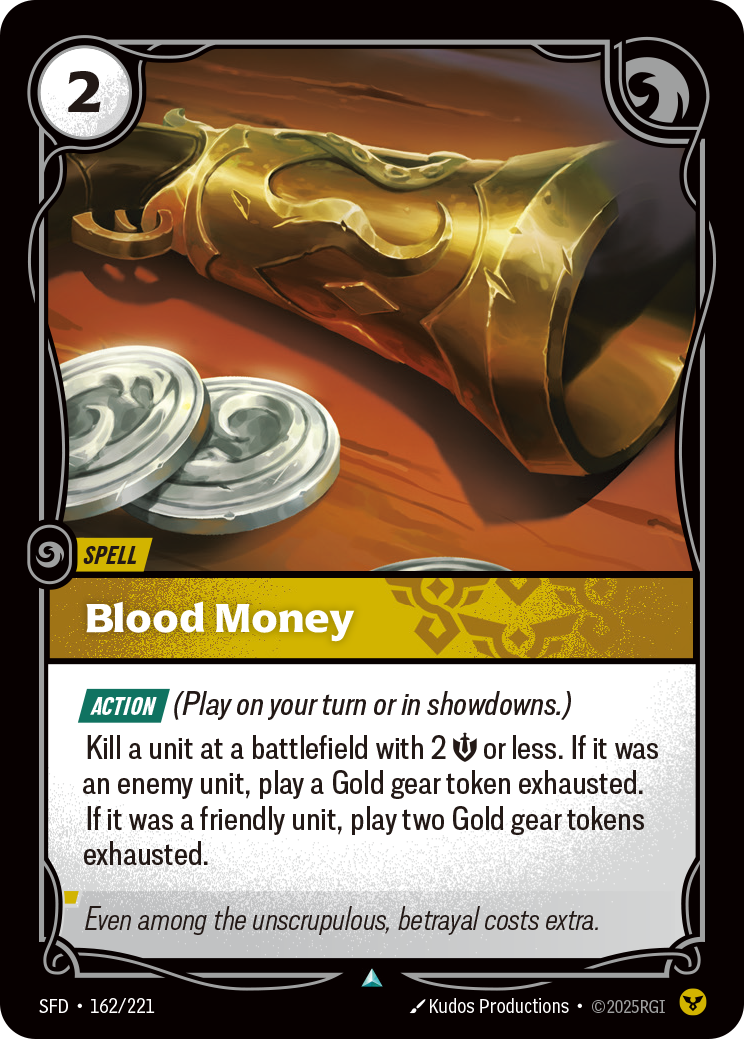 Blood Money SFD 162/221 Chinese Version