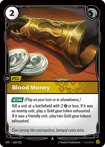 Blood Money SFD 162/221 Chinese Version