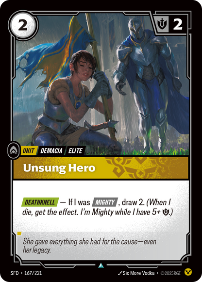 Unsung Hero SFD 167/221 Chinese Version