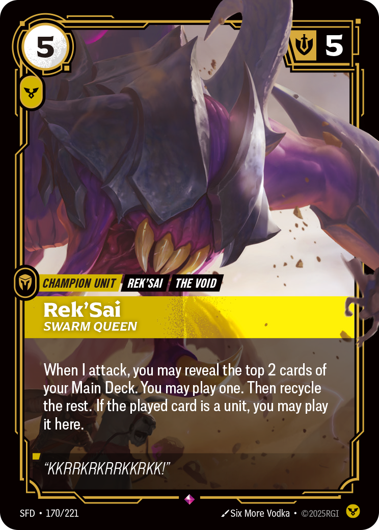 Rek'Sai - Swarm Queen SFD 170/221 Chinese Version