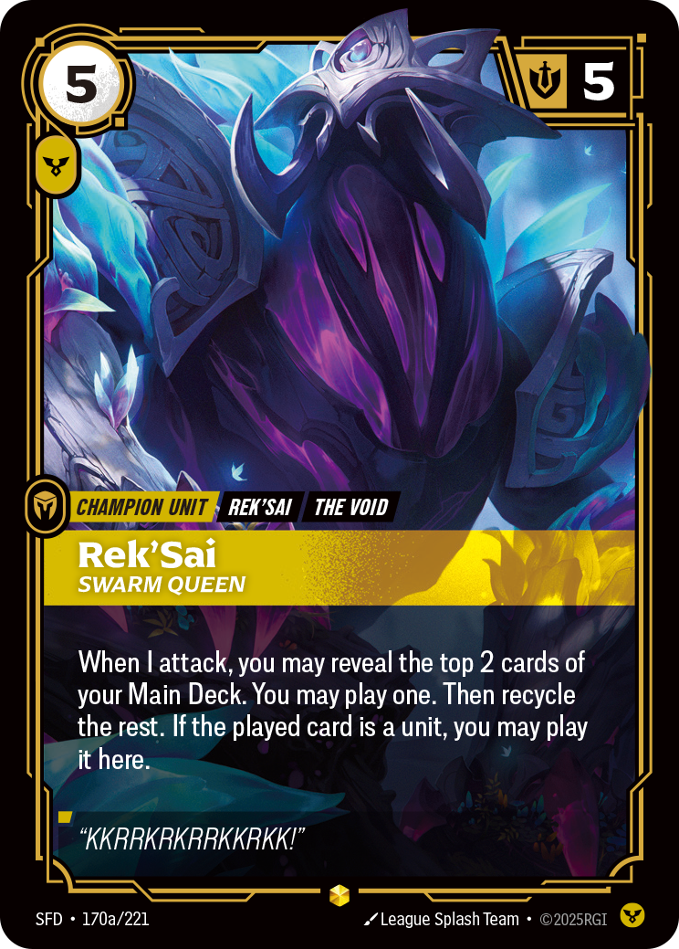Rek'Sai - Swarm Queen SFD 170a/221 Chinese Version