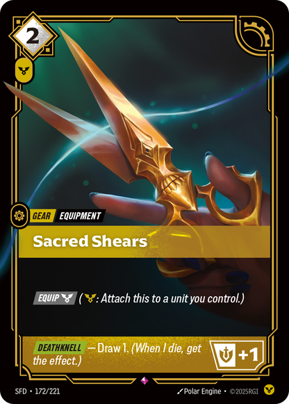 Sacred Shears SFD 172/221 Chinese Version