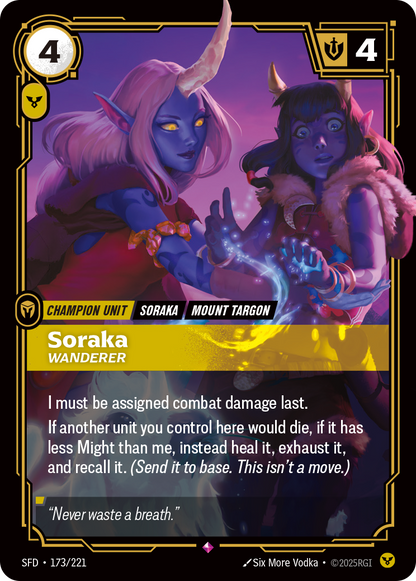 Soraka - Wanderer SFD 173/221 Chinese Version