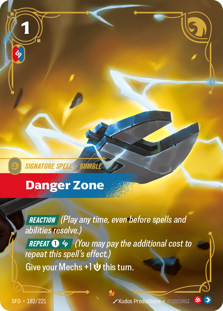 Danger Zone SFD 182/221 Chinese Version