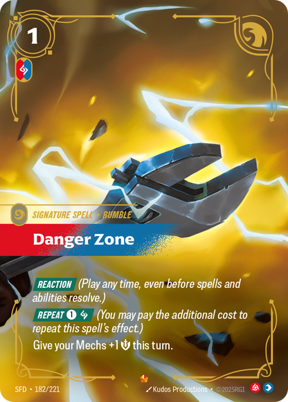 Danger Zone SFD 182/221 Chinese Version