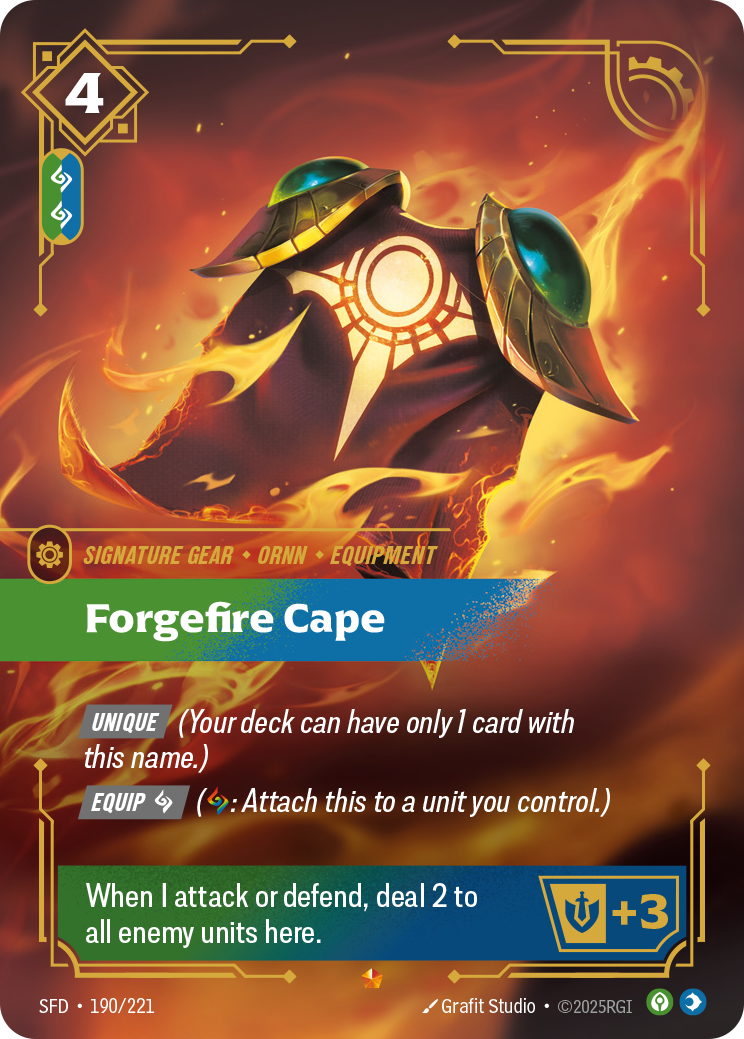Forgefire Cape SFD 190/221 Chinese Version