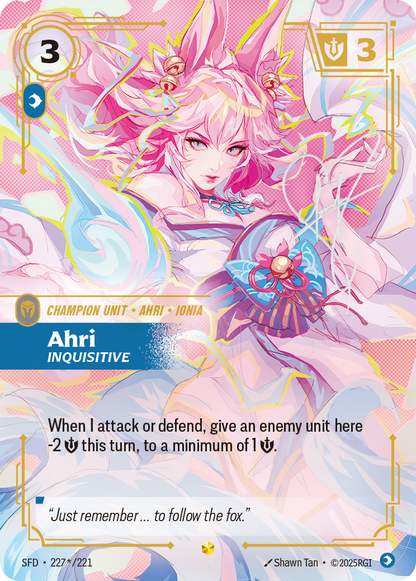 Ahri - Inquisitive SFD 227*/221 Chinese Version