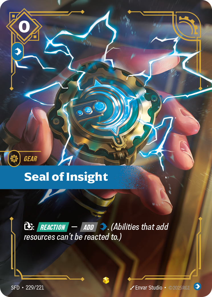 Seal of Insight SFD 229/221 Chinese Version