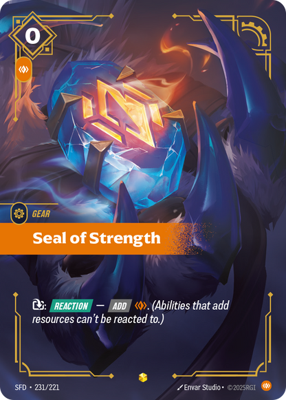Seal of Strength SFD 231/221 Chinese Version