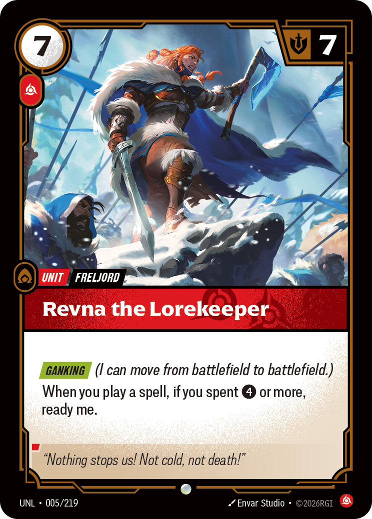 Revna the Lorekeeper UNL 005/219 Chinese Version