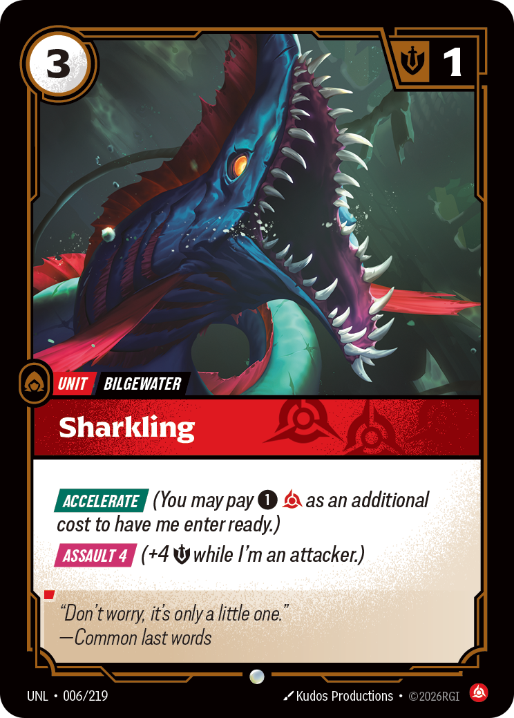 Sharkling UNL 006/219 Chinese Version