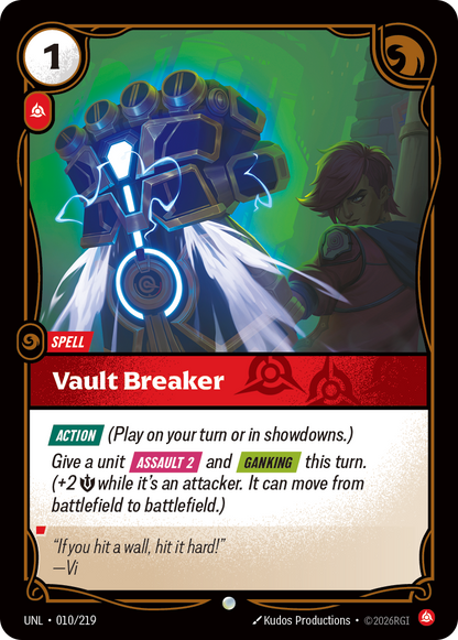 Vault Breaker UNL 010/219 Chinese Version