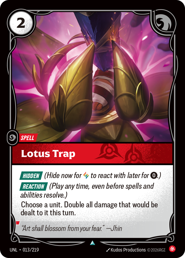 Lotus Trap UNL 013/219 Chinese Version