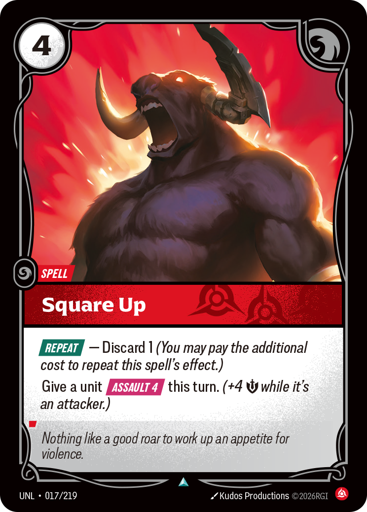 Square Up UNL 017/219 Chinese Version