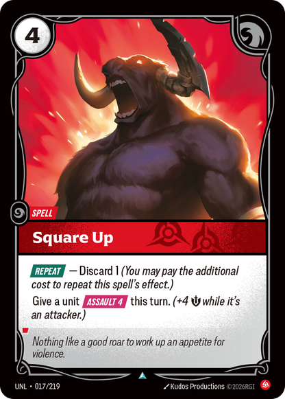 Square Up UNL 017/219 Chinese Version