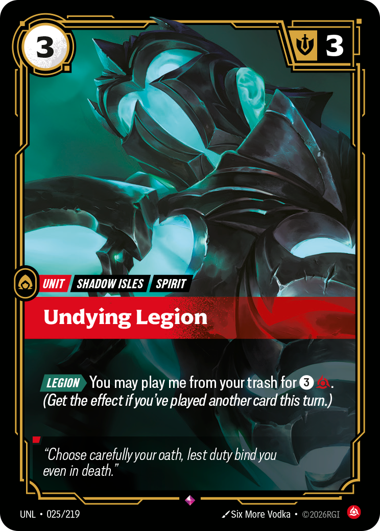 Undying Legion UNL 025/219 Chinese Version