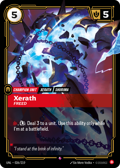 Xerath - Freed UNL 026/219 Chinese Version