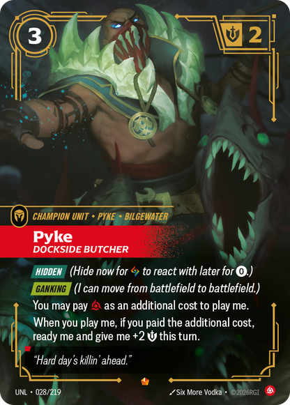 Pyke - Dockside Butcher UNL 028/219 Chinese Version