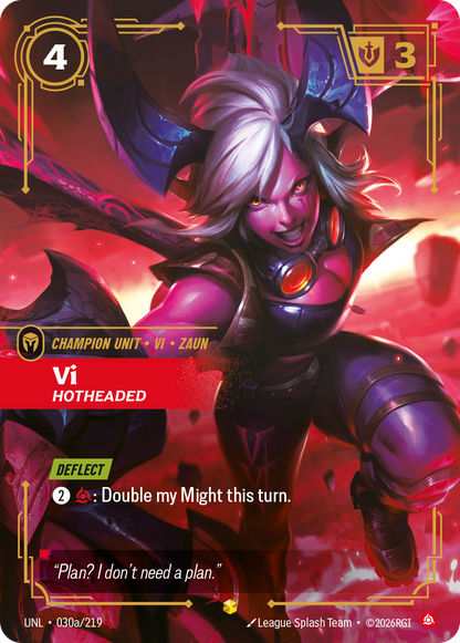 Vi - Hotheaded UNL 030a/219 Alt Art Chinese Version