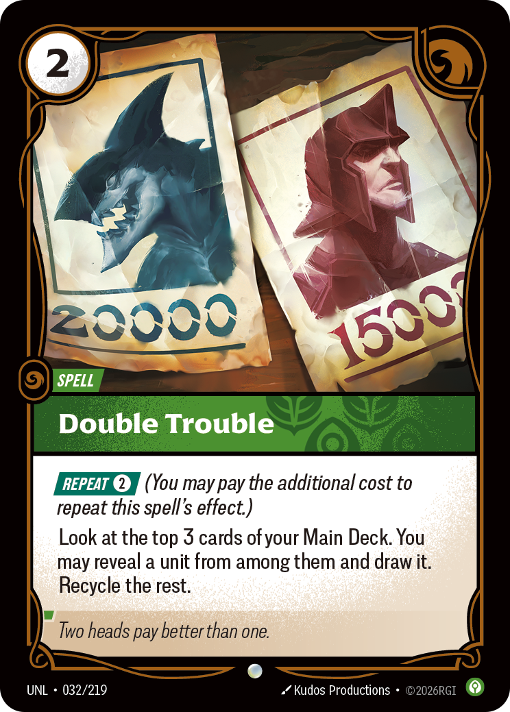 Double Trouble UNL 032/219 Chinese Version