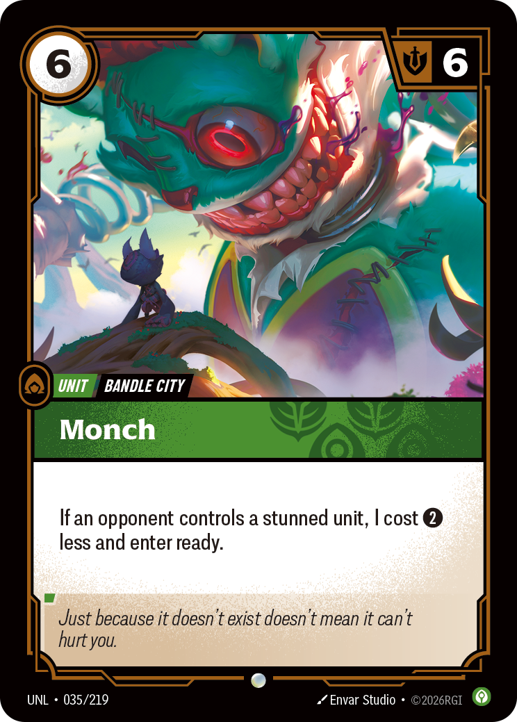 Monch UNL 035/219 Chinese Version
