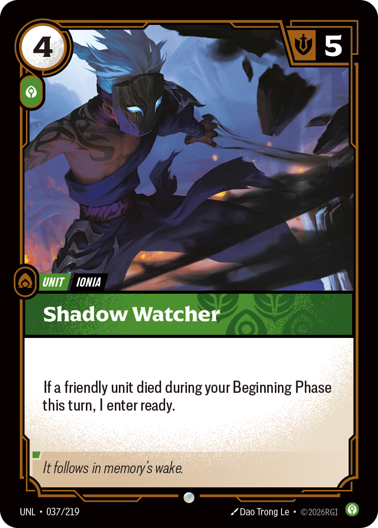 Shadow Watcher UNL 037/219 Chinese Version